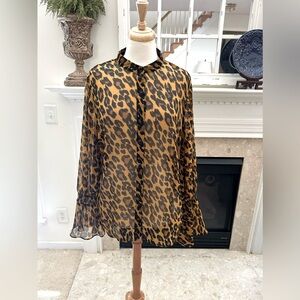 Chic Leopard Print Blouse by Joseph Ribkoff